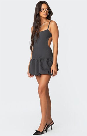 Backless Bubble Skirt Mini Dress image number 3