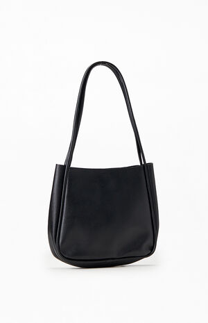 Faux Leather Mini Bucket Tote Bag image number 2