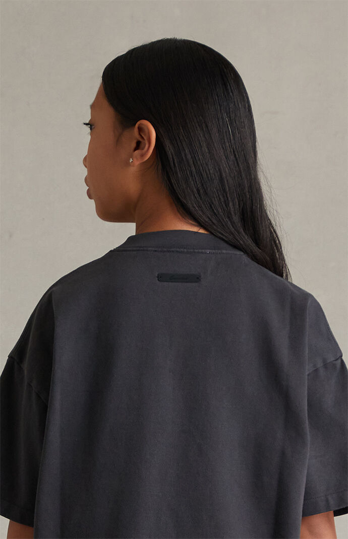 Fear of God ESSENTIALS Kids Faded Black Campus '90s Short Sleeve T-Shirt
