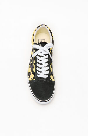 x Vans Yellow Animal Spots Classic Old Skool Shoes image number 5