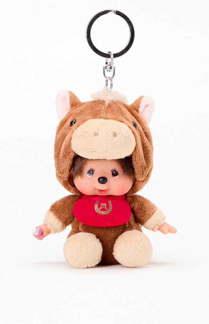 Monchhichi Cowgirl Plush Keychain