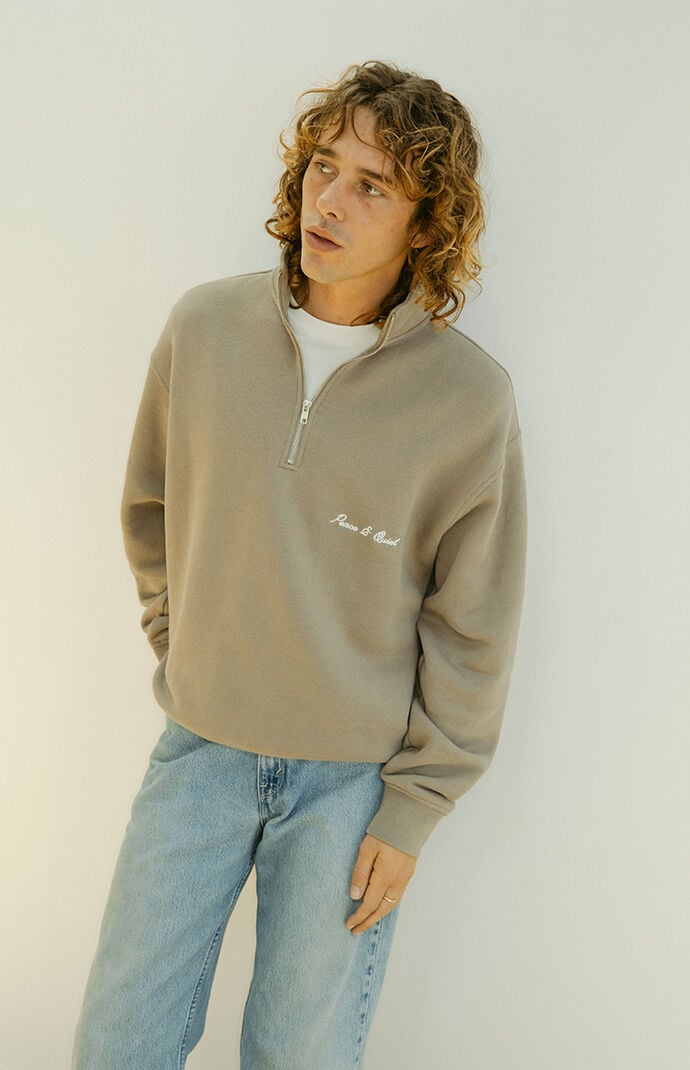 MUSEUM OF PEACE & QUIET Signature Quarter Zip Sweatshirt