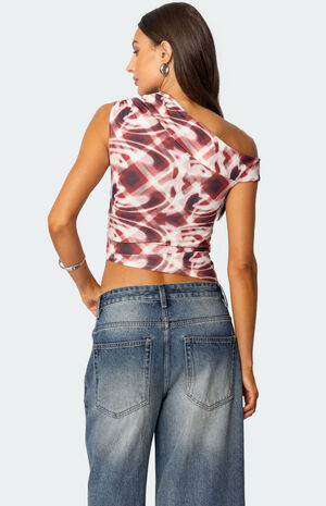 Portlyn Printed Asymmetric Top image number 5