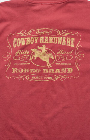 2000s Cowboy Hardware Rodeo Brand Graphic T-Shirt image number 4