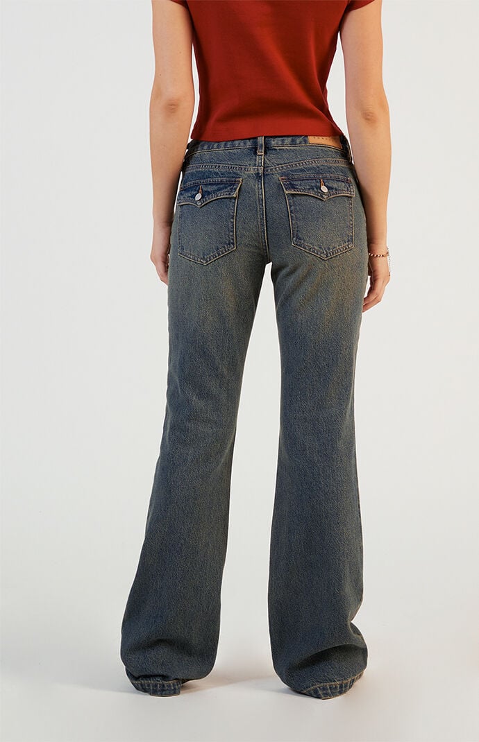 パンツ Low Tide : 24FW / LAYERED BOOTS CUT PANTS (2COLORS) RSQ Womens Low Rise Double Button Bootcut Jeans - Dark Wash
