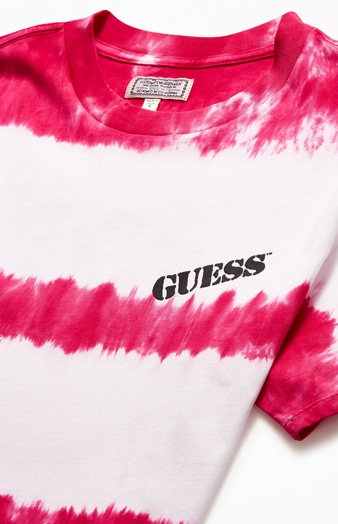 Pink & White Tie-Dyed Logo T-Shirt