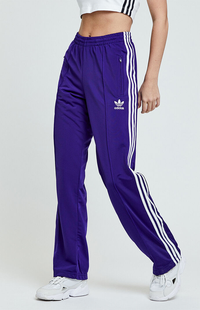 adidas firebird track pants purple