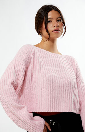 Julie Slouchy Cropped Sweater image number 5
