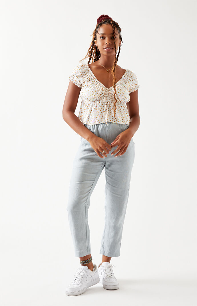 Open Front Babydoll Top