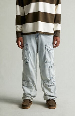 Dylan Baggy Jeans Cargo Light Indigo image number 3