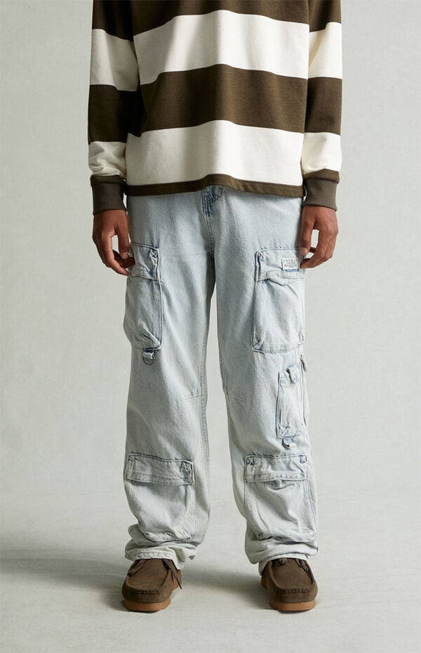 Pacsun Dylan Baggy Jeans Cargo Light Indigo