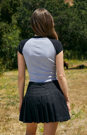 Grey & Black Bella Colorblock T-Shirt image number 3