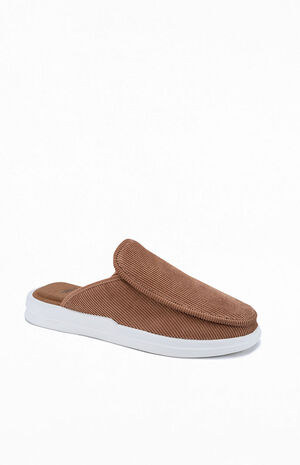 Tan Esto Corduroy Slip-On Mules image number 5