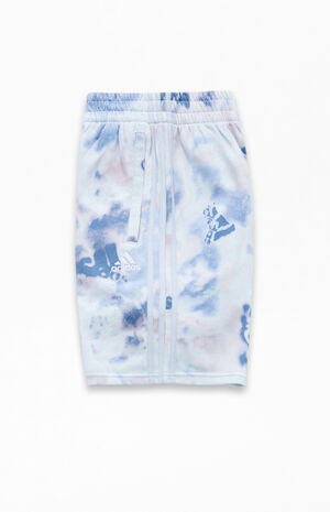 Kids AOP Logo Wash French Terry Shorts image number 3