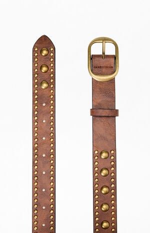 Josie Faux Leather All-Over Studded Belt image number 2