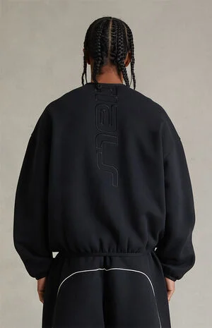 Vintage Black Active Trace Modern Crew Neck Sweatshirt image number 4