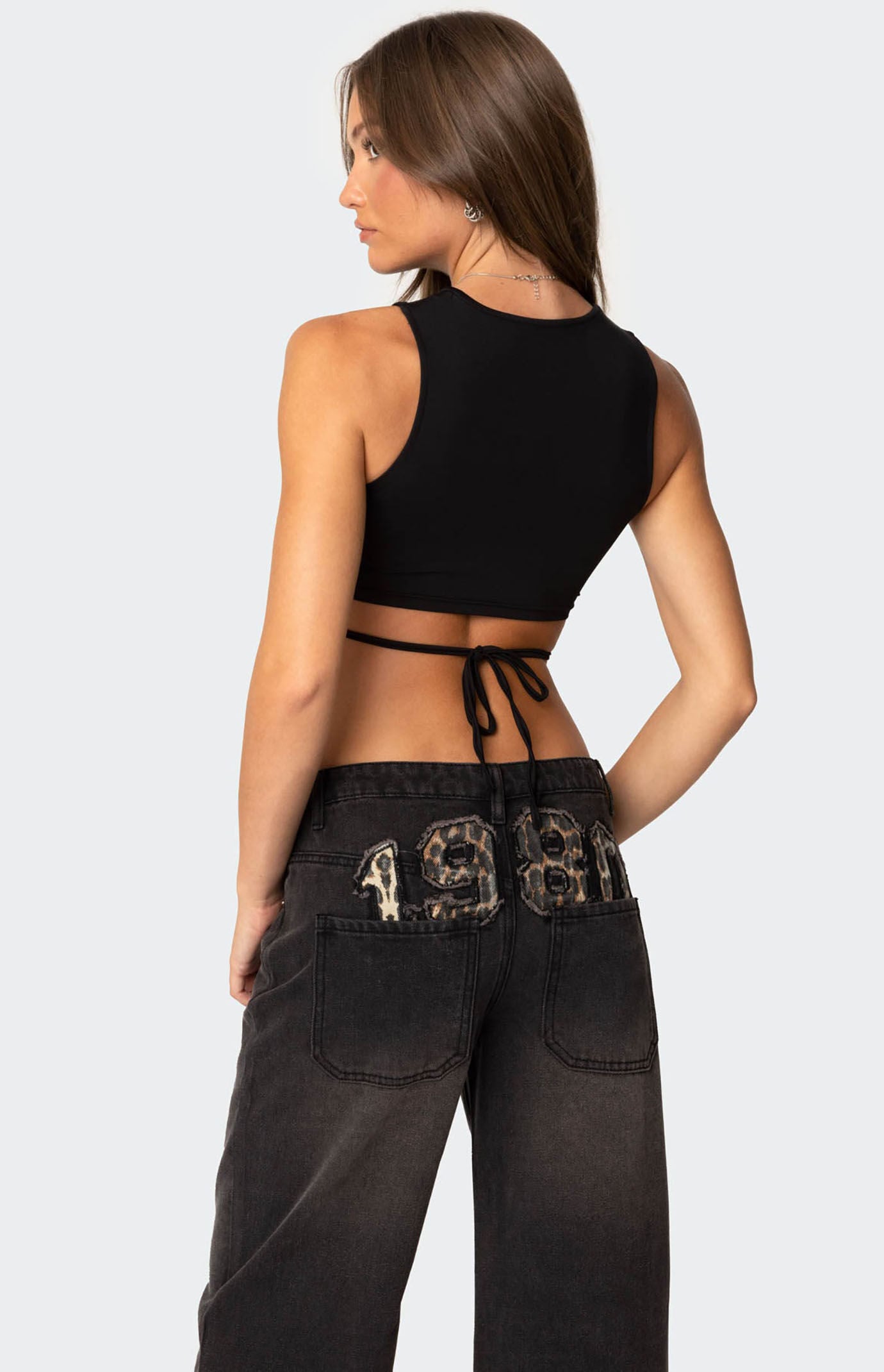 Edikted Jen Tie Back Top | Pacsun