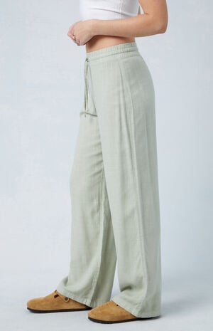 Sage Linen Pull-On Pants image number 2