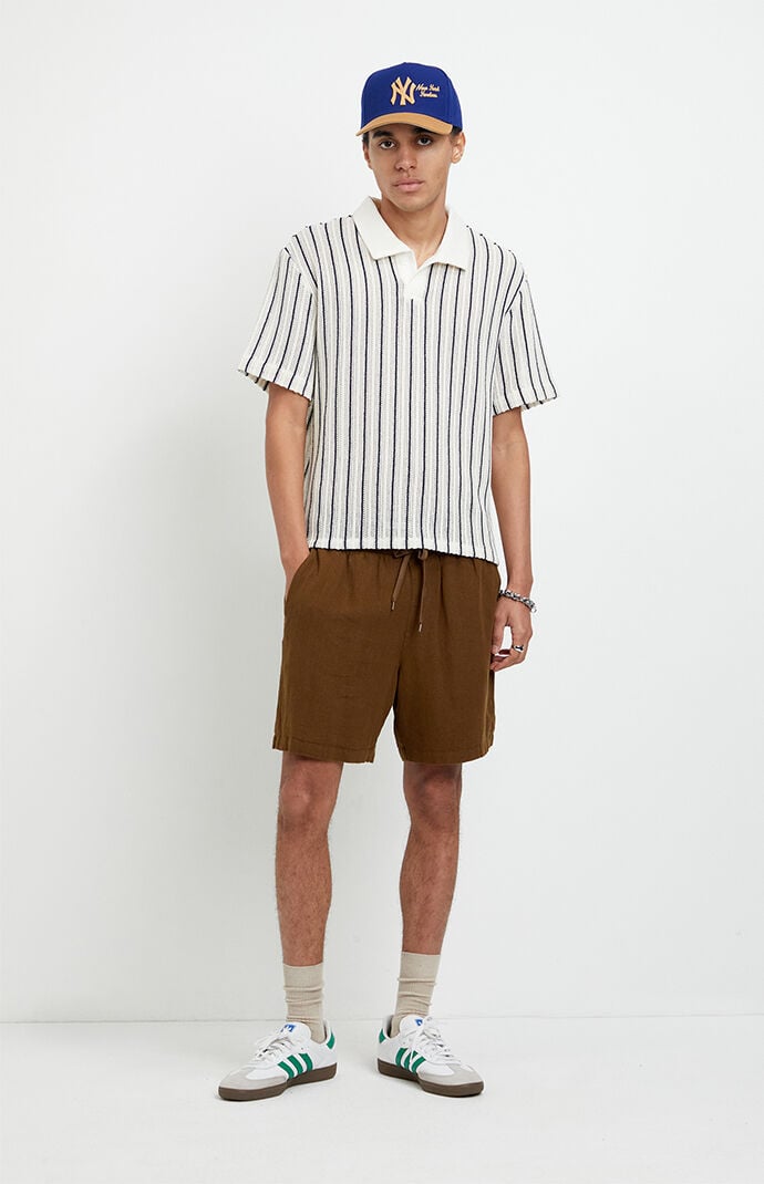 Pacsun BrownÂ LinenÂ Shorts