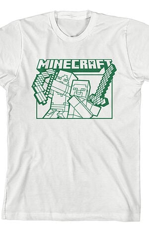 Kids Minecraft Steve & Alex T-Shirt image number 2