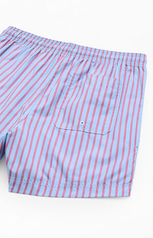 Vintage Striped 4.5" Swim Trunks image number 4