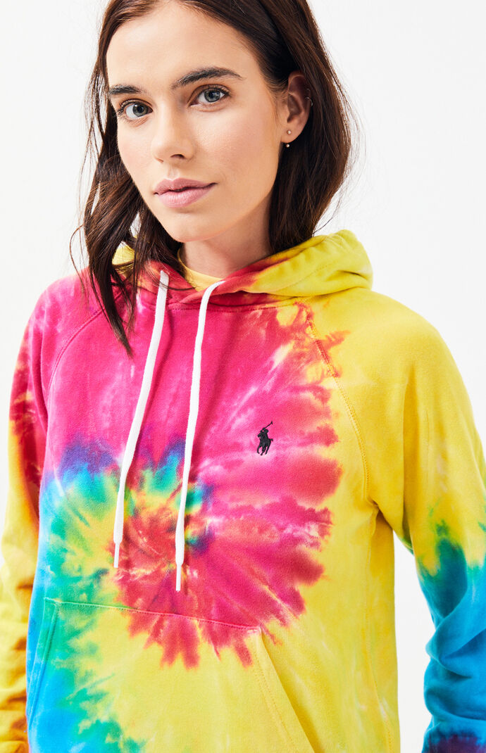 polo tie dye sweatshirt