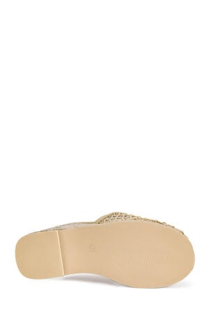 Women's Venne Nude Platform Wedge Wrap Around Sandals image number 5