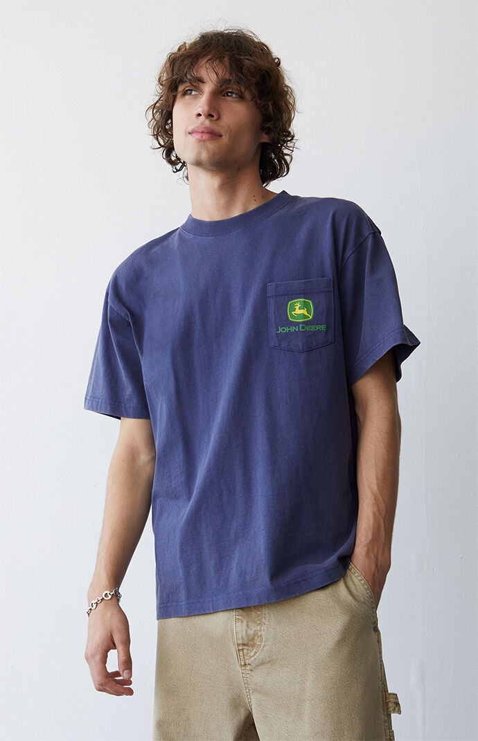 JOHN DEERE Blue Pocket T-Shirt | PacSun