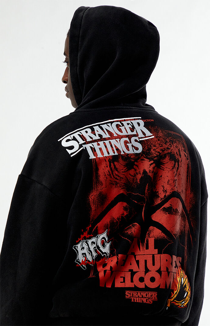 Netflix x Stranger Things Creatures Welcome Zip Up Hoodie | Pacsun