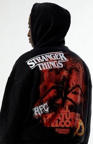 x Stranger Things Creatures Welcome Zip Up Hoodie image number 2