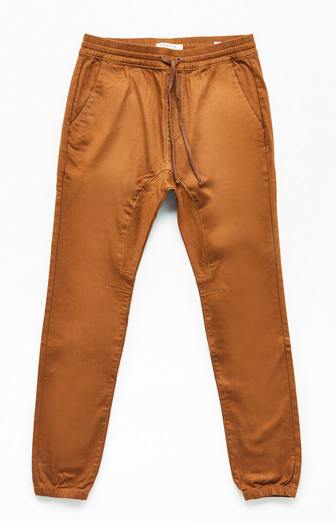 dark tan joggers