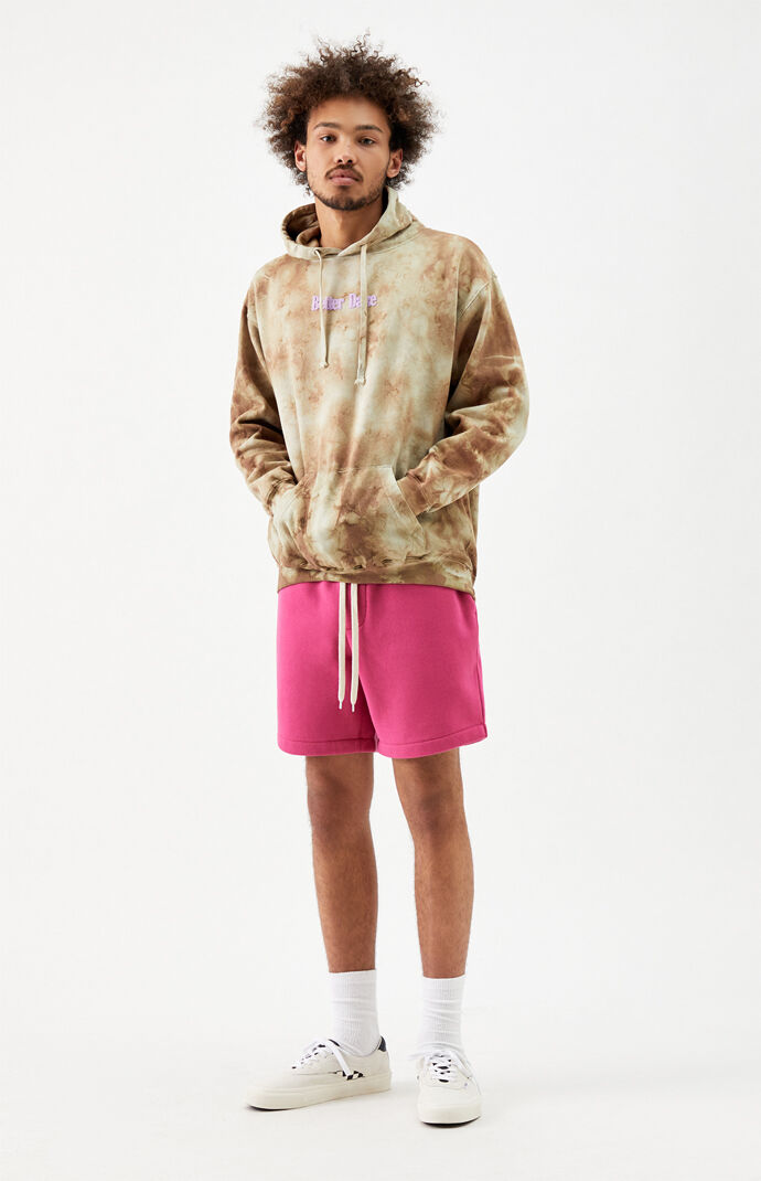 Pink Fleece Volley Shorts