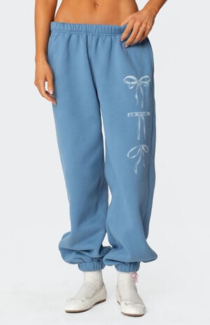 Bow Bliss Oversized Sweatpants image number 2