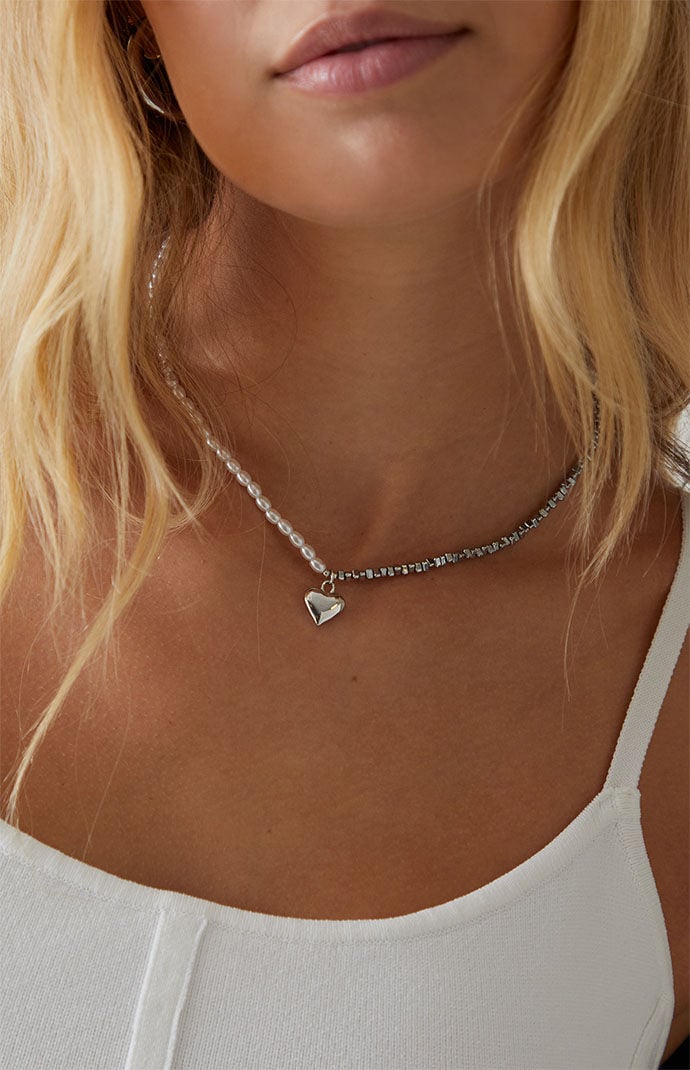 Silver Heart Pendent Necklace
