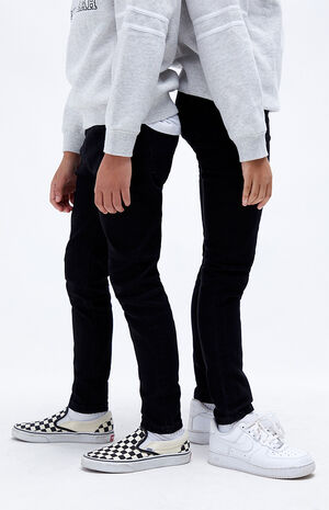 Black Pull-On Skinny Jeans image number 2