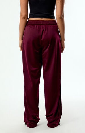 Maroon Firebird Loose Track Pants image number 4