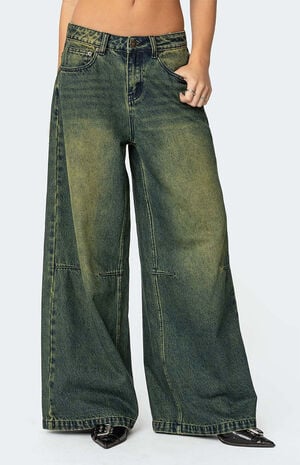 Shawn Washed Low Rise Jeans image number 2