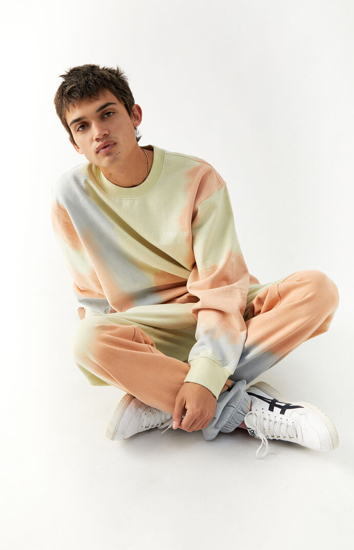 Tie-Dye Sustainable Crew Neck Sweatshirt