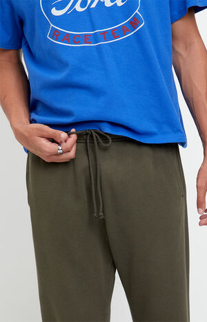 Olive Johnny Fleece Straight Sweatpants image number 5