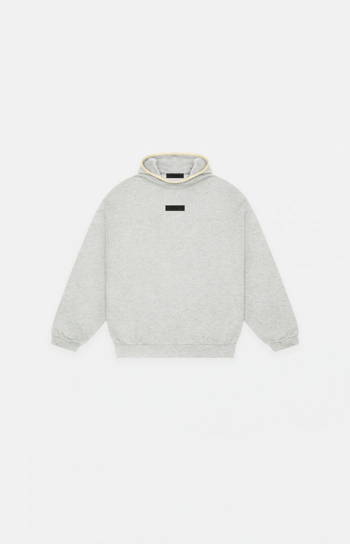Kids Fear of God ESSENTIALS Light Heather Grey Hoodie | Pacsun