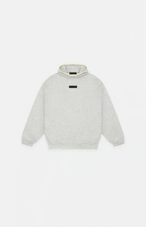 ESSENTIALS Light Heather Grey Hoodie image number 1