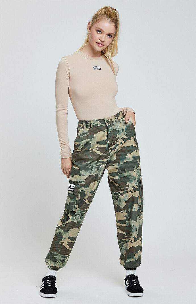 women's adidas camouflage cargo pants