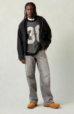 Mason Baggy Barrel Jeans Dark Gray image number 2