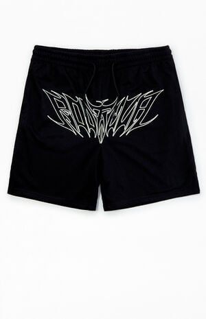 Star Script Mesh Shorts