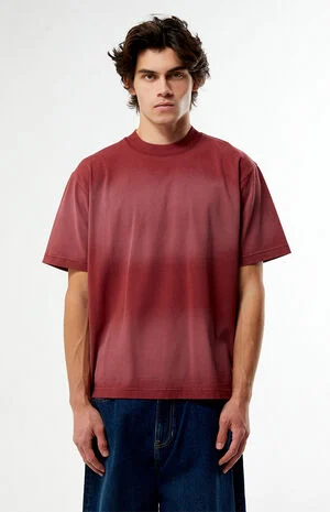 Red&nbsp;Premium Potassium Wash T-Shirt image number 1