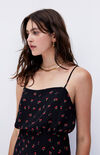 Printed Midi Slip Dress Printed Midi Slip Dress image number null