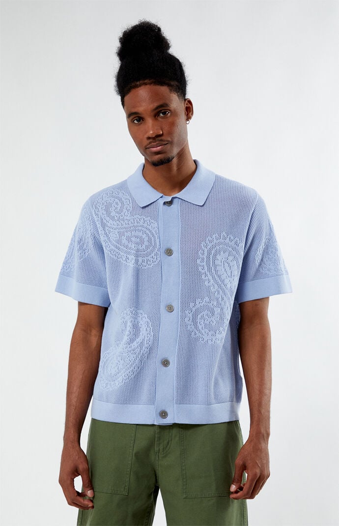 Obey Tear Drop Open Knit Shirt | PacSun