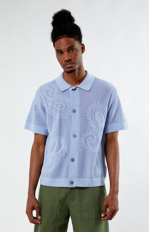 Tear Drop Open Knit Shirt image number 1