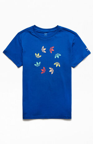 Kids Royal Blue Adicolor Bold T-Shirt image number 1