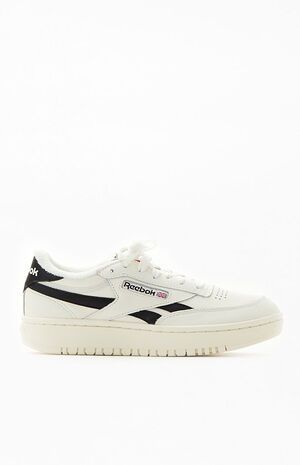 reebok classics white club c double sneakers